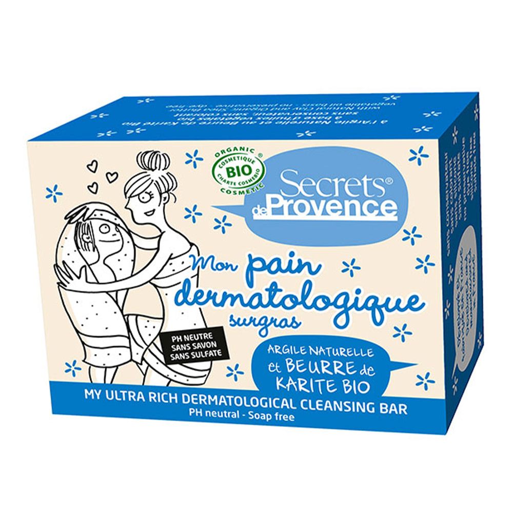 Pane dermatologico surgras pH neutro BIO 89g Secrets de Provence