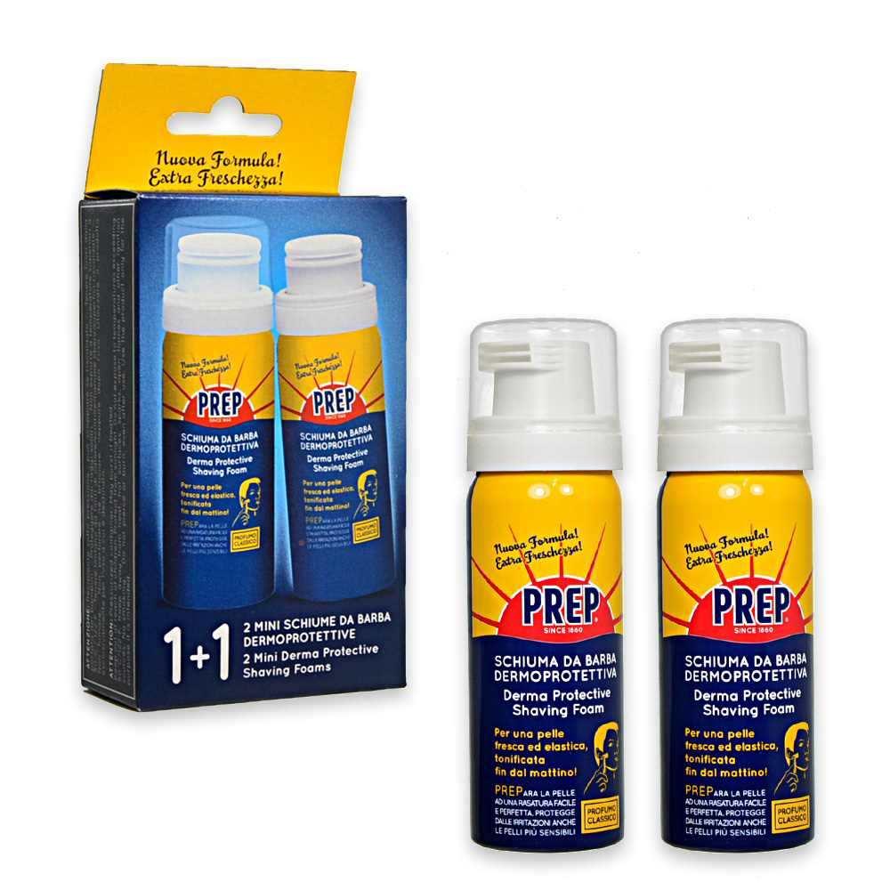 Prep schiuma da barba 50 ml x 2