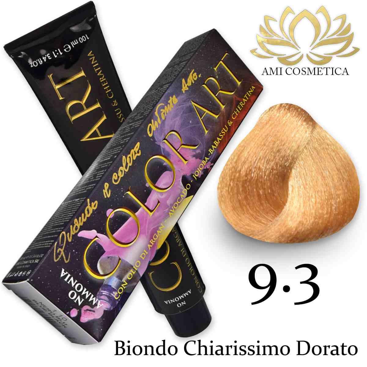 Wholesale Color art senza ammoniaca 100 ml 9.3 biondo chiarissimo dorato | Carsha