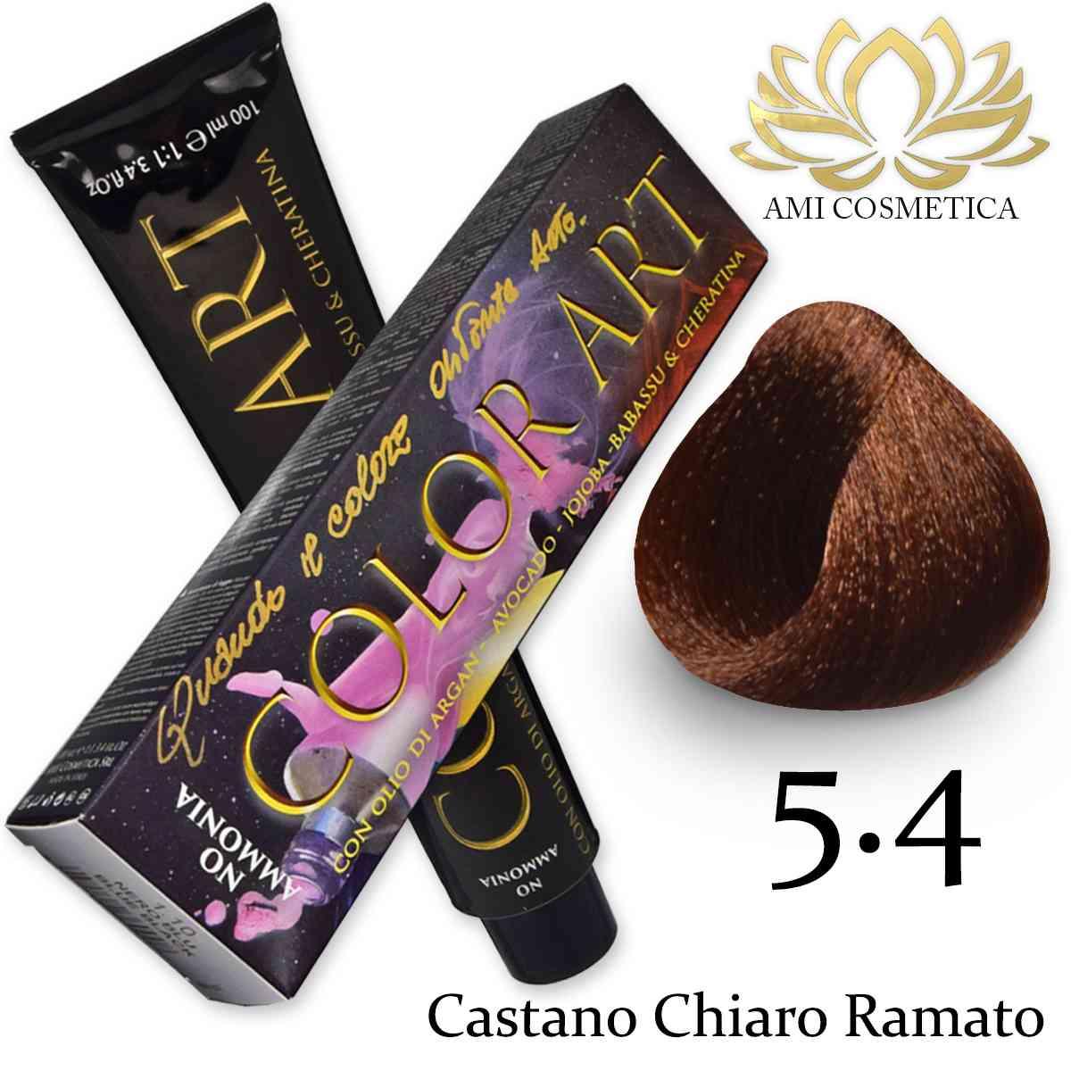 Wholesale Color art senza ammoniaca 100 ml 5.4 castano chiaro ramato | Carsha