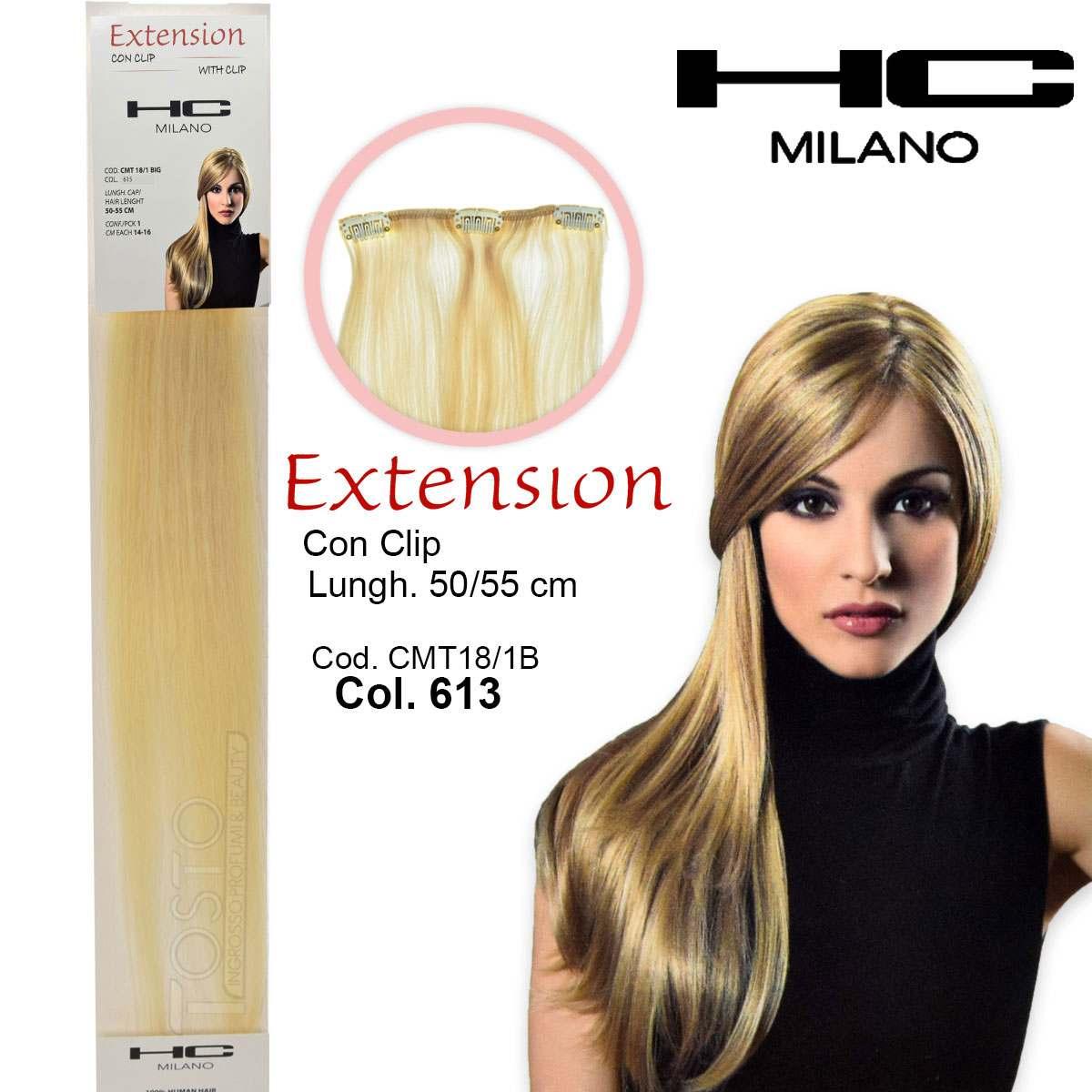Wholesale Hc milano extension 3 clip no remy largh.14-16cm lungh.50cm col.613 | Carsha