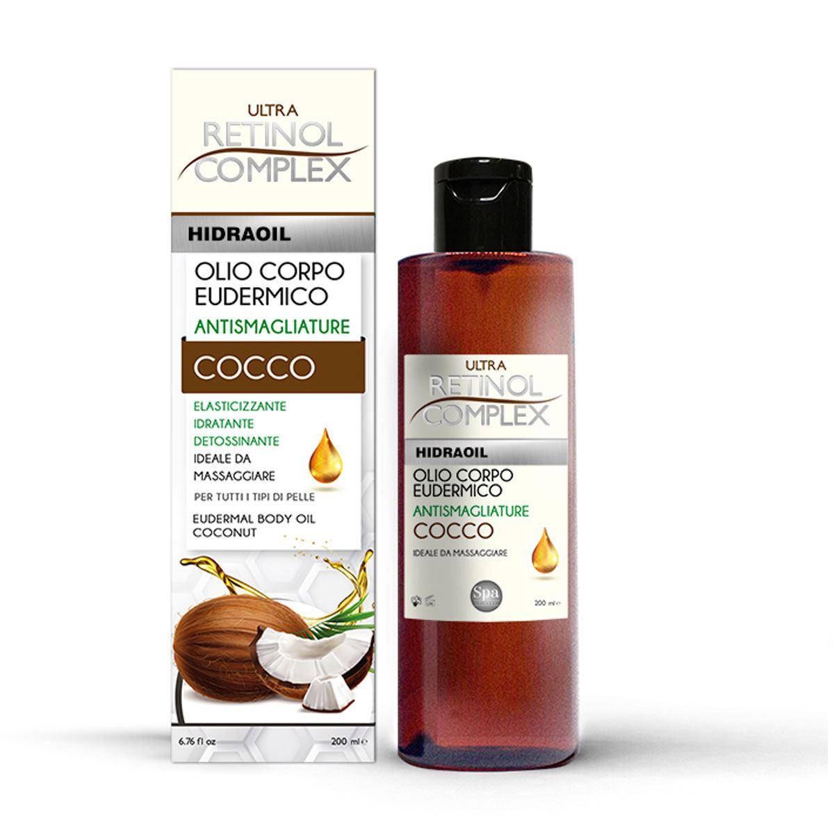 Wholesale Retinol complex olio corpo eudermico al cocco 200 ml | Carsha