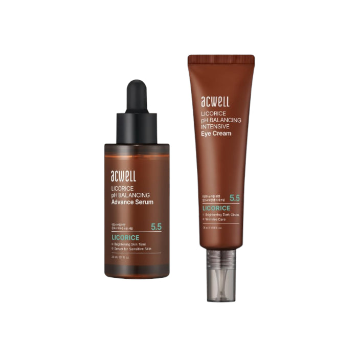 Wholesale ACWELL - Licorice pH Balancing Advance Serum - 30ml 1ea + Licorice pH Balancing Intensive Eye Cream - 30ml 1ea Set | Carsha