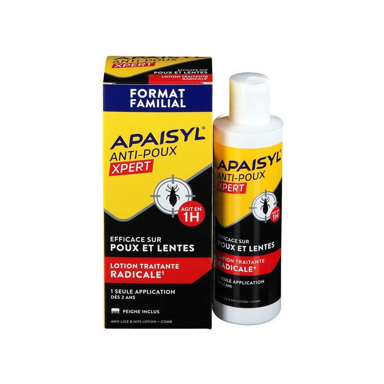 Apaisyl Anti-pidocchi Xpert Lozione Radicale Pidocchi e Lendini 200 ml