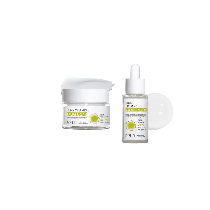 Wholesale APLB - PDRN Vitamin C Ampoule Serum - 40ml & Facial Cream - 55ml Set | Carsha