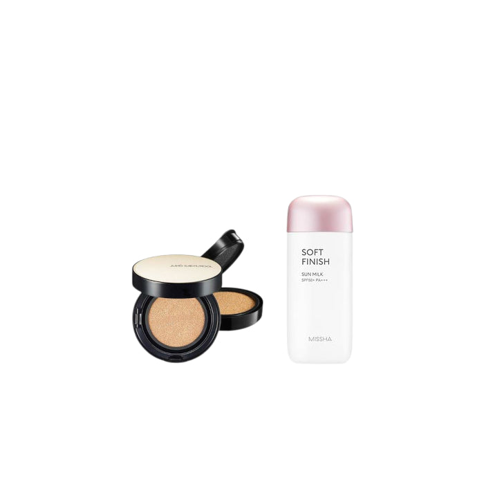 Wholesale MISSHA - All-Around Safe Block Soft Finish Sun Milk SPF50+ PA+++ - 70ml X Jung Saem Mool - Essential Skin Nuder Long Wear... | Carsha