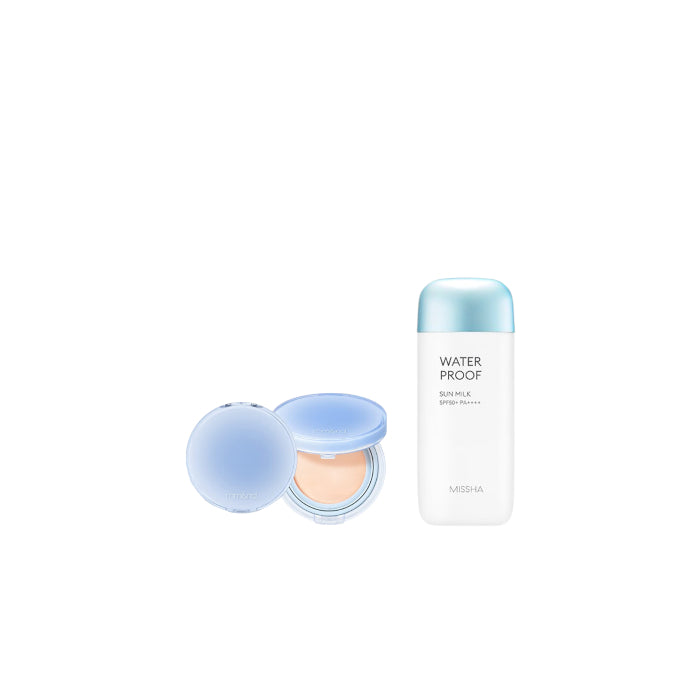 Wholesale MISSHA - All-Around Safe Block Waterproof Sun Milk SPF 50+/PA++++ - 70ml X Romand - Bare Water Cushion - 20g - 17 Porcelain | Carsha