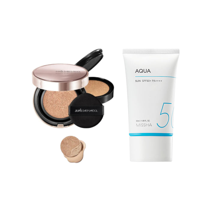Wholesale Jung Saem Mool - Masterclass Radiant Cushion - Cushion 15g + Refill 15g - Y4 Sand 1ea + MISSHA - All-Around Safe Block Aqua... | Carsha