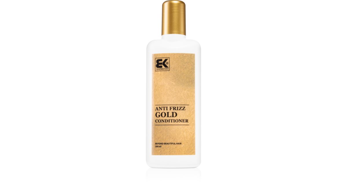 Brazil keratin Balsamo dorato per capelli danneggiati (Balsamo Anti Frizz Gold) Volume: 300 ml