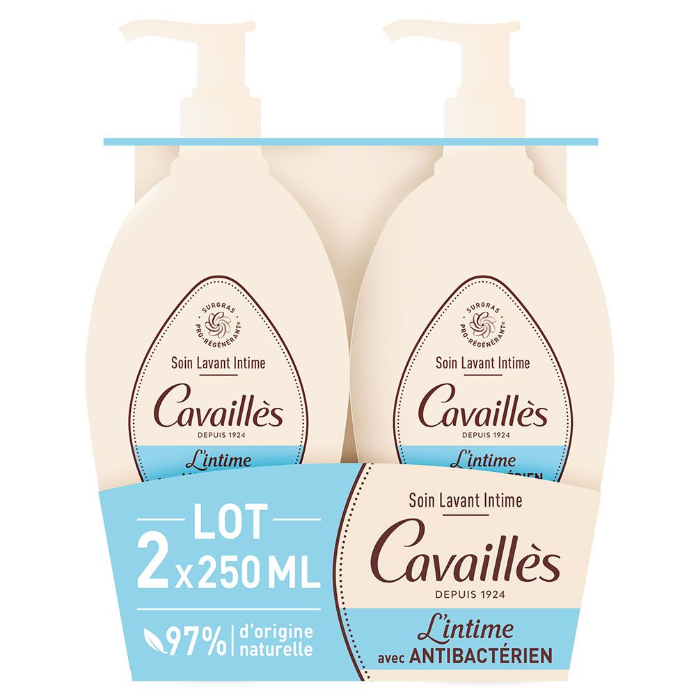 Cavaillès L'Intime Antibacterial - Cura della pulizia intima - SET di 2x250ml Lotto × 2