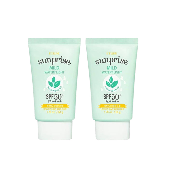 Wholesale Deal ETUDE - Sunprise Mild Watery Light Sunscreen SPF 50+ PA++++ - 50g 2ea Set | Carsha