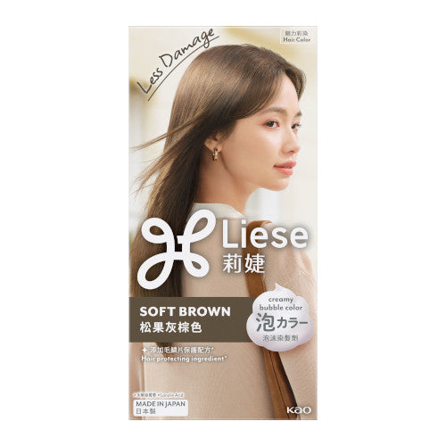 Wholesale Deal Kao - Liese Creamy Bubble Color - 1 Box - Soft Brown | Carsha