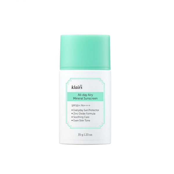 Wholesale Dear, Klairs - All-day Airy Mineral Sunscreen SPF50+ PA++++ - 35g | Carsha