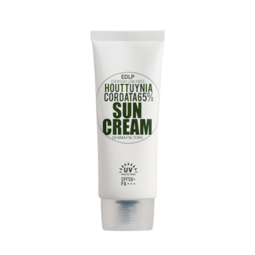 Wholesale DERMA FACTORY - EDLP Houttuynia Cordata 65% Sun Cream 50+ PA++++ - 50g | Carsha