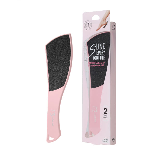 Wholesale F3 SYSTEMS - S-Line Emery Foot File - 1ea - Pastel Pink | Carsha