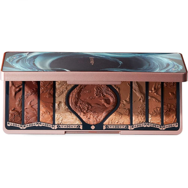 Wholesale Florasis - Floral Engraving Phoenix Makeup Palette - 12.8g - 02 Retro Brown | Carsha