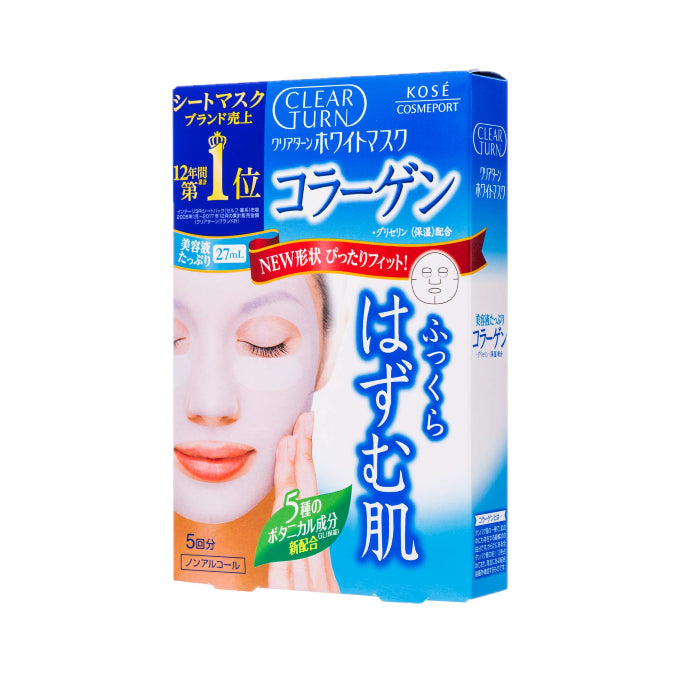 Wholesale Kose - Clear Turn White - Whitening Collagen Mask - 5 sheets | Carsha
