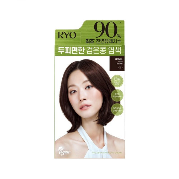 Wholesale Ryo Hair - Vegan Hair Dye Cream - 120g - 4.0 Deep Brown | Carsha
