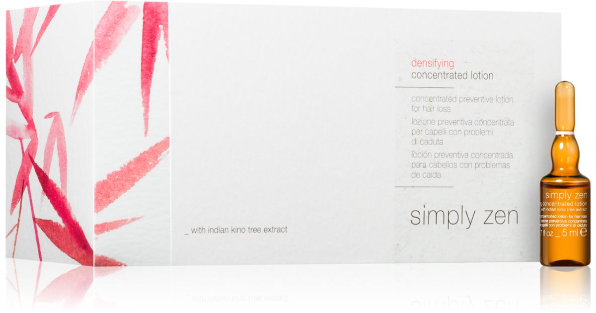 Simply Zen, lozione per il trattamento del cuoio capelluto senza risciacquo, densificante, per stimolare la crescita, 5 ml