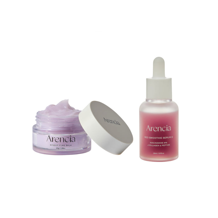 Wholesale Arencia - Hyssop Fume Balm - 30g & Fresh Red Smoothie Serum 8 - 30ml Set | Carsha