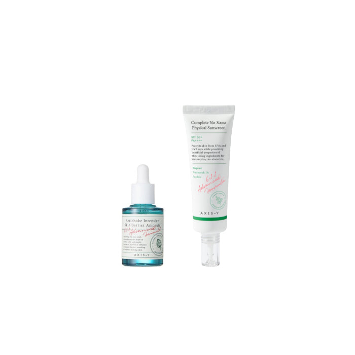 Wholesale DEAL AXIS-Y - Complete No Stress Physical Sunscreen SPF50+ PA++++ - 50ml 1ea + Artichoke Intensive Skin Barrier Ampoule -... | Carsha
