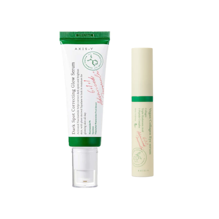 Wholesale AXIS-Y - Dark Spot Correcting Glow Serum - 50ml 1ea + Vegan Collagen Eye Serum - 10ml 1ea Set | Carsha