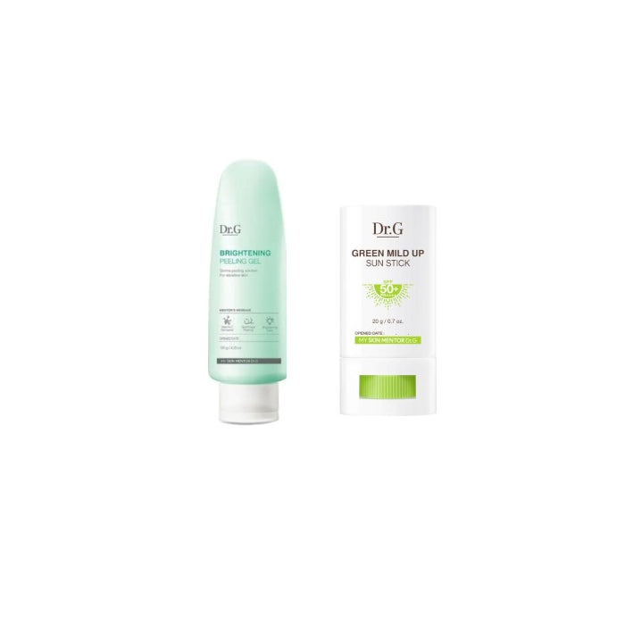 Wholesale Dr.G Green Mild Up Sun Stick SPF50+ PA++++ - 20g 1ea + Brightening Peeling Gel New - 120g 1ea set | Carsha