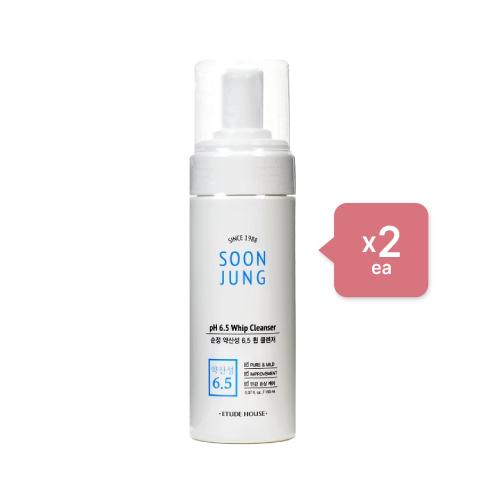Wholesale Deal ETUDE - Soon Jung pH 6.5 Whip Cleanser 2ea Set | Carsha