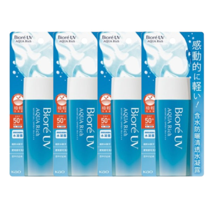 Wholesale Kao - Biore UV Aqua Rich Watery Gel SPF50+ PA++++ Taiwan Version - 90ml 4ea Set | Carsha