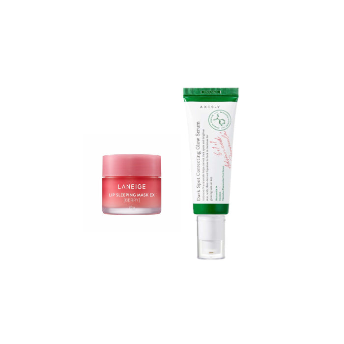 Wholesale LANEIGE - Lip Sleeping Mask EX - 20g - Berry 1ea + AXIS-Y - Dark Spot Correcting Glow Serum - 50ml 1ea Set | Carsha