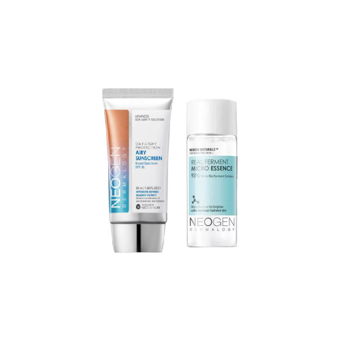 Wholesale NEOGEN Dermalogy Day-Light Protection Airy Sunscreen SPF50+ - 50ml 1ea + Real Ferment Micro Essence - 10ml 1ea Set | Carsha