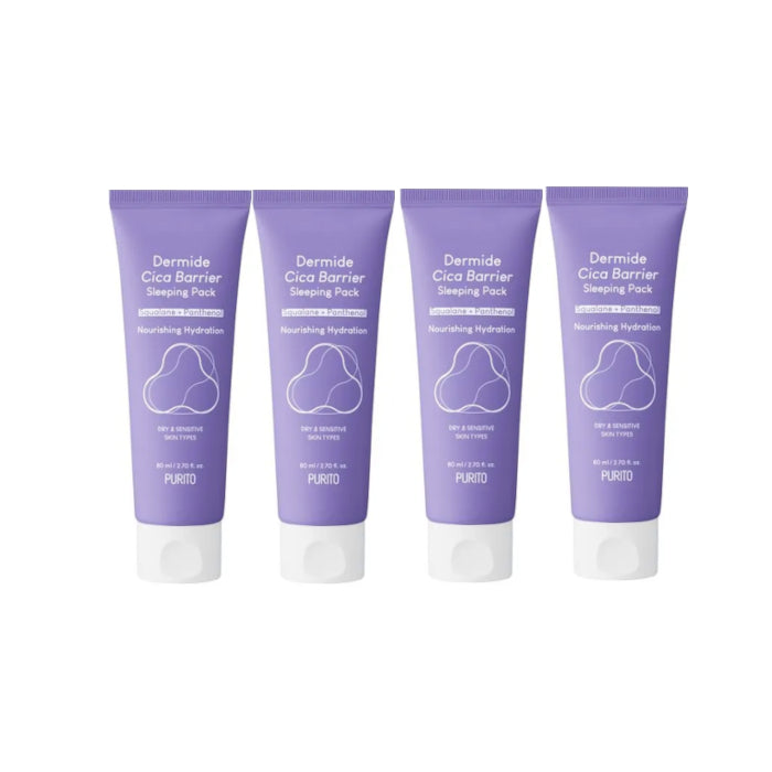 Wholesale Purito SEOUL - Dermide Cica Barrier Sleeping Pack - 80ml 4ea Set | Carsha