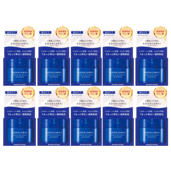 Shiseido - Aqua Label Special Gel Cream Brightening - 90g (10ea) Set