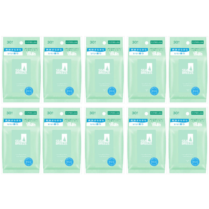 Wholesale Shiseido - Sea Breeze Face & Body Ice Sheet - 30 sheets - Clear Botanical 10ea Set | Carsha