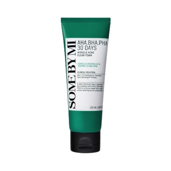Wholesale SOME BY MI - AHA-BHA-PHA 30 Days Miracle Acne Clear Foam OTC Version - 100ml | Carsha