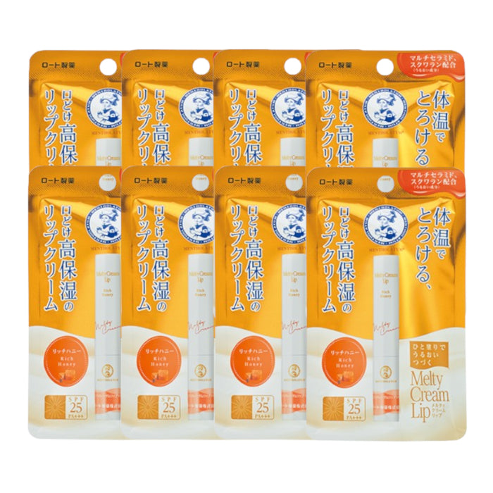 Wholesale Rohto Mentholatum - Melty Cream Lip SPF25/PA+++ - Rich Honey 8ea Set | Carsha