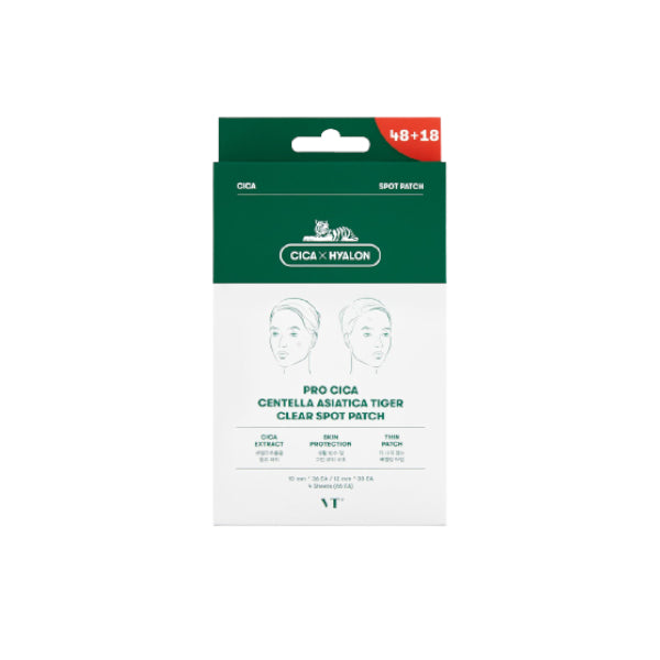 Wholesale VT - Pro Cica Centella Asiatica Tiger Clear Spot Patch - 4sheets/10mm*36ea+12mm*30ea 66ea | Carsha