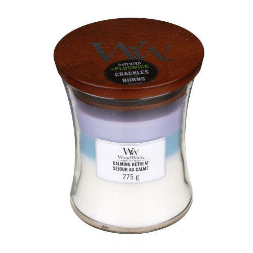 Woodwick Candela media profumata Trilogy Calming Retreat 275 g