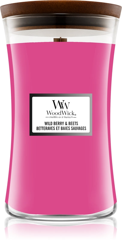 Woodwick Vaso candela profumata grande frutti di bosco e barbabietole 609,5 g