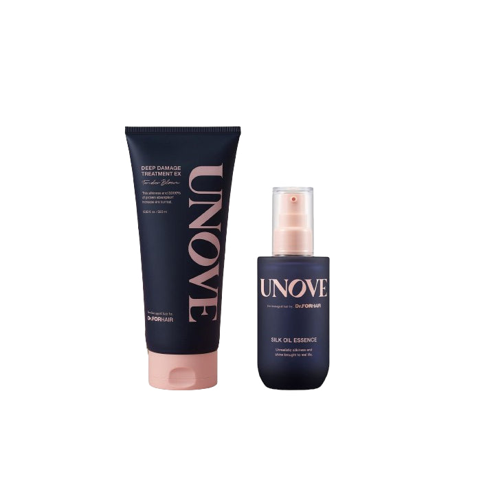 Wholesale Dr. FORHAIR - UNOVE - Deep Damage Treatment EX - Tender Bloom - 320ml + Silk Oil Essence - 70ml Set | Carsha