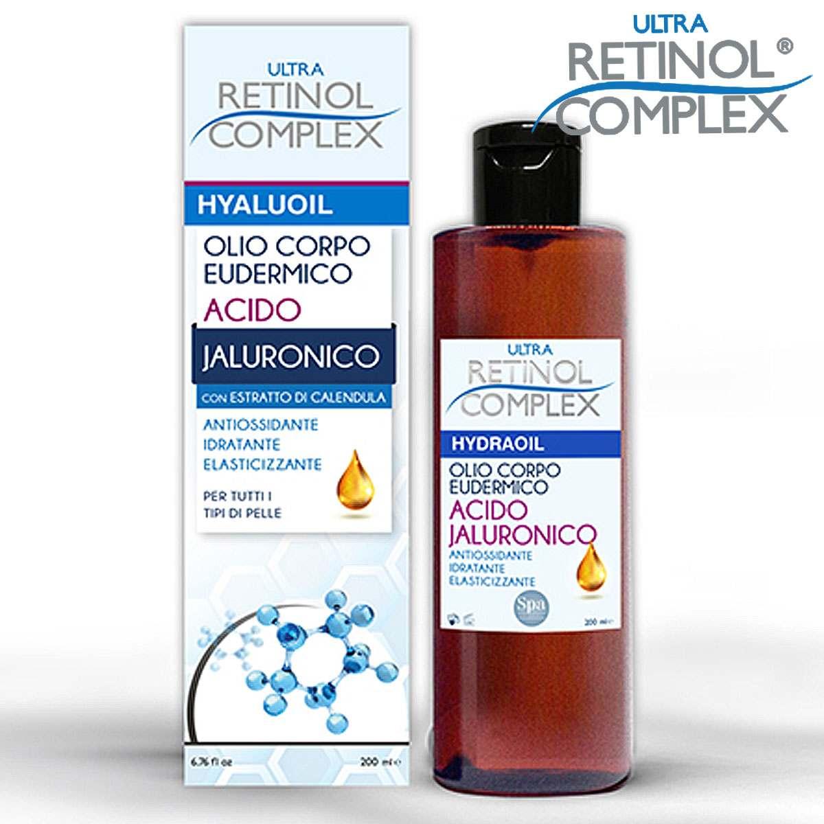 Wholesale Retinol complex ultra olio corpo acido jaluronico 200 ml | Carsha