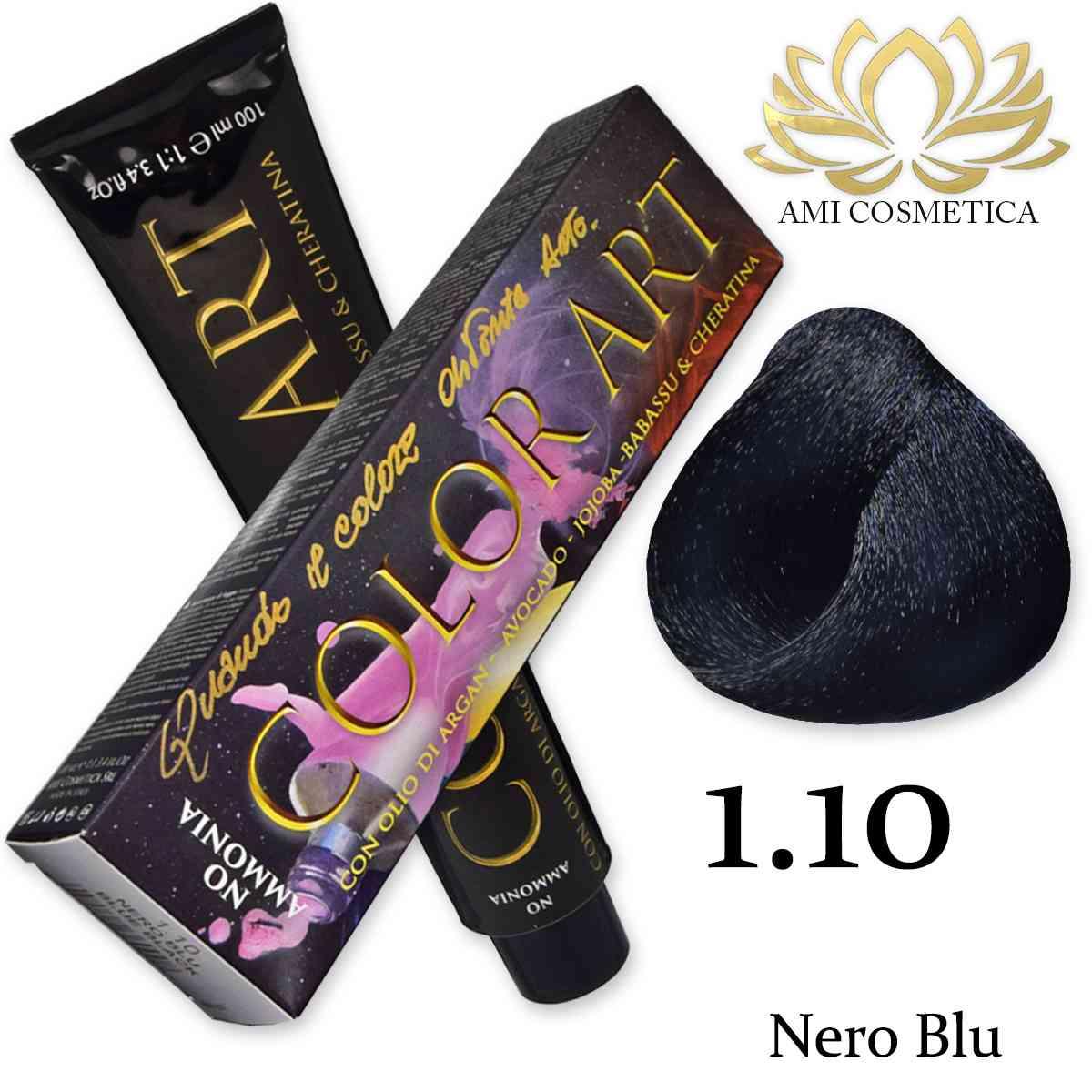 Wholesale Color art senza ammoniaca 100 ml 1.10 nero blu | Carsha