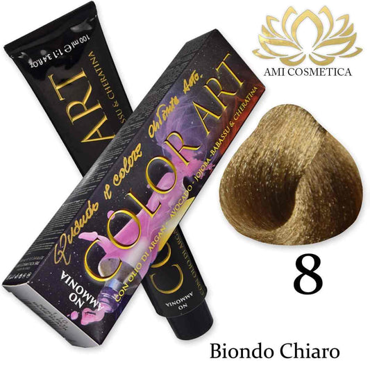 Wholesale Color art senza ammoniaca 100 ml 8 biondo chiaro | Carsha