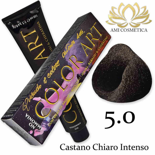 Wholesale Color art senza ammoniaca 100 ml 5.0 castano chiaro intenso | Carsha