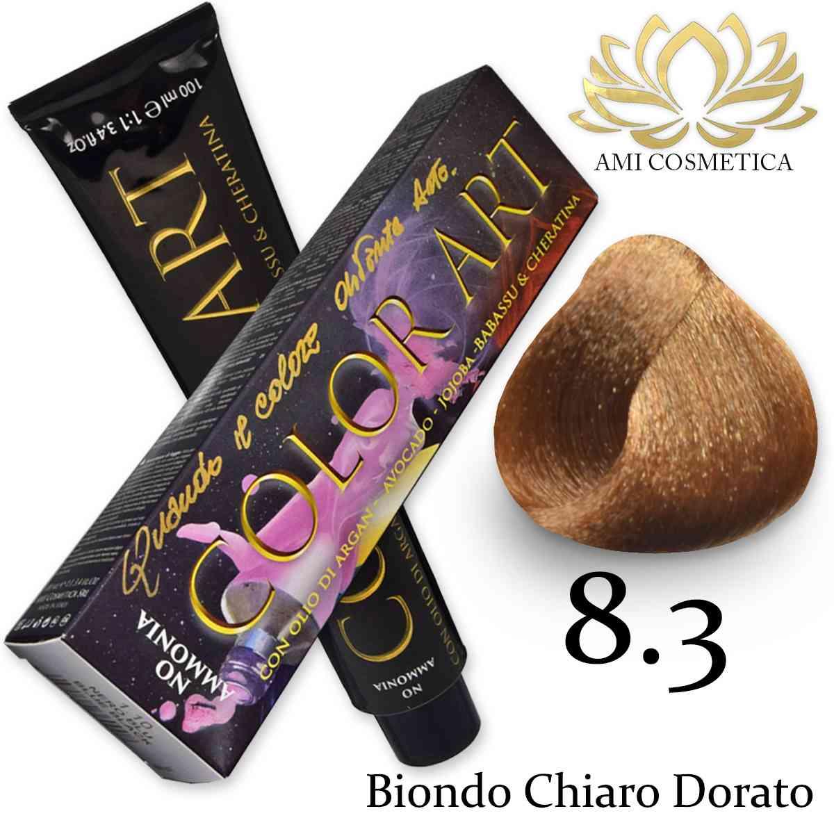 Wholesale Color art senza ammoniaca 100 ml 8.3 biondo chiaro dorato | Carsha