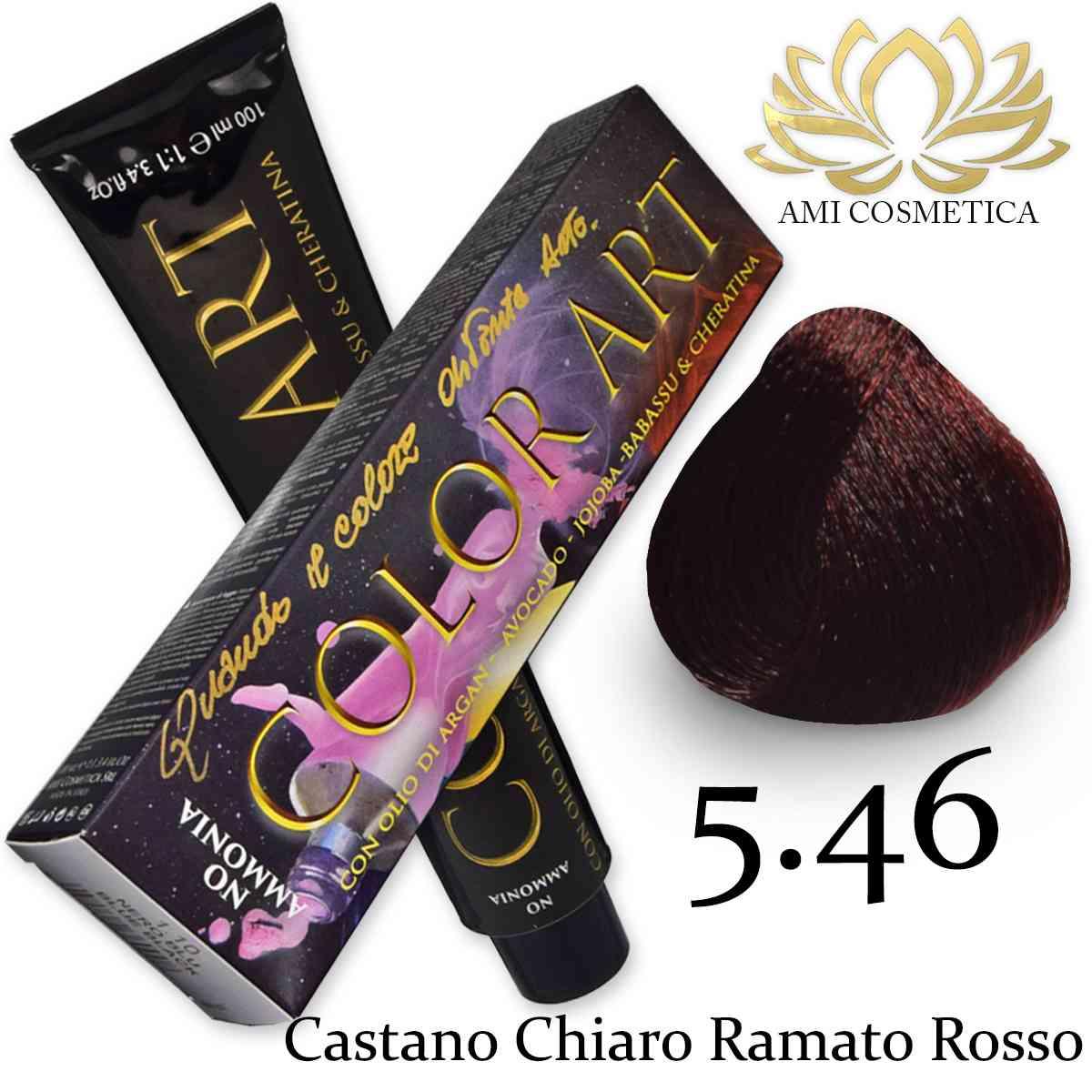 Wholesale Color art senza ammoniaca 100 ml 5.46 castano chiaro ramato rosso | Carsha