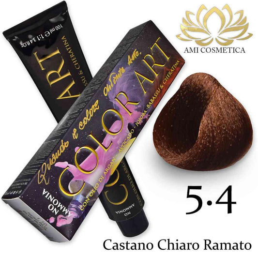 Wholesale Color art senza ammoniaca 100 ml 5.4 castano chiaro ramato | Carsha
