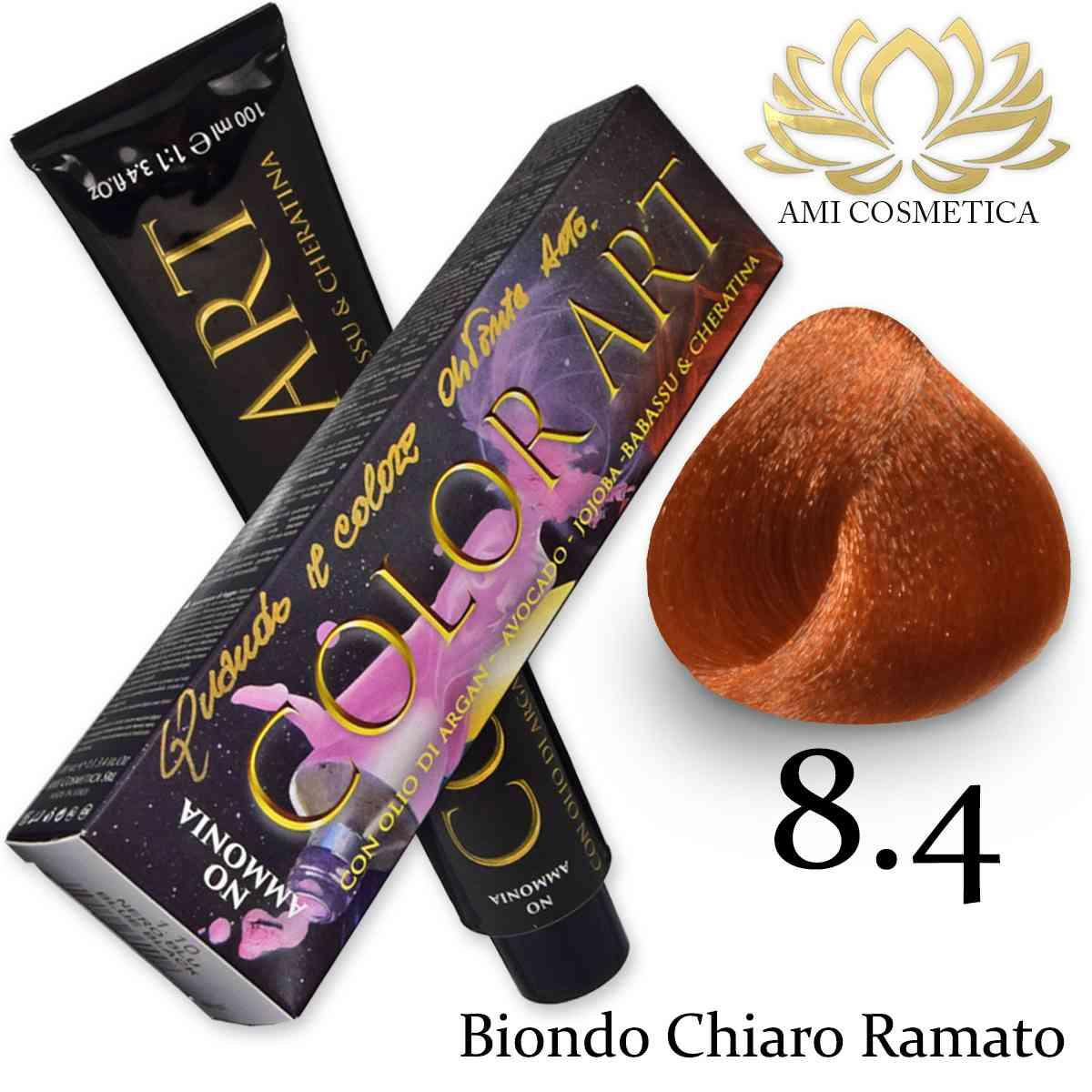Wholesale Color art senza ammoniaca 100 ml 8.4 biondo chiaro ramato | Carsha