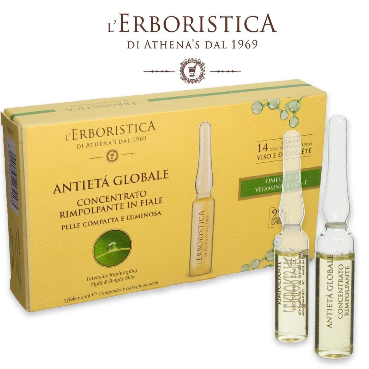 Wholesale L'erboristica antieta' globale concentrato rimpolpante in fiale 7x2 ml | Carsha