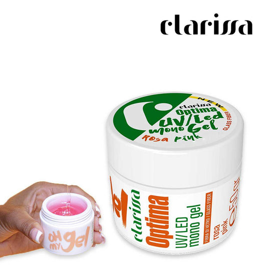 Wholesale Clarissa optima uv/led monogel rosa fibra di vetro 14 gr | Carsha
